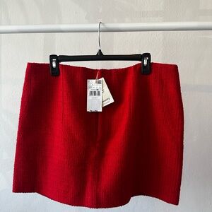 H&M Vibrant Red Mini Skirt